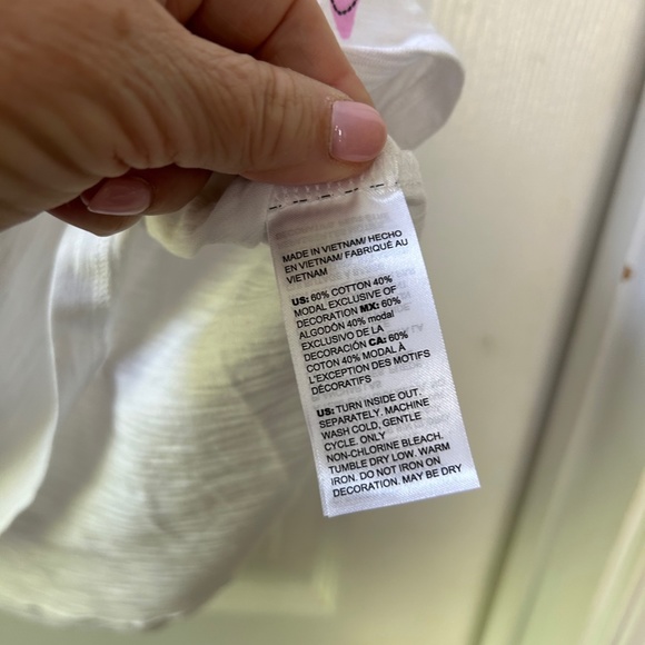 Chico’s Embroidered Floral ¾ Sleeve Tee, Size 2/Large NWOT - Picture 8 of 10